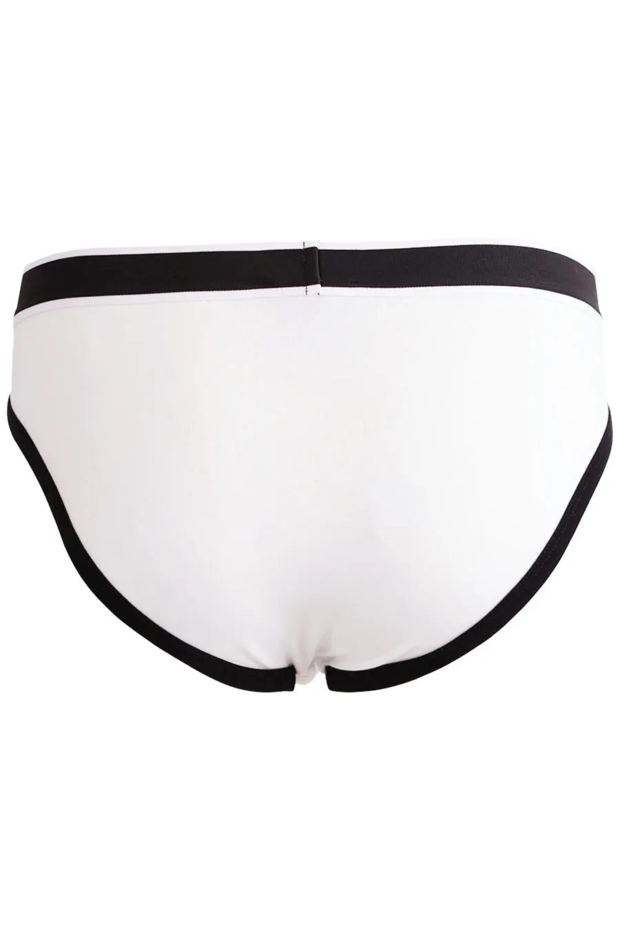 Pack de dos calzoncillos blancos con logo en la cinturilla