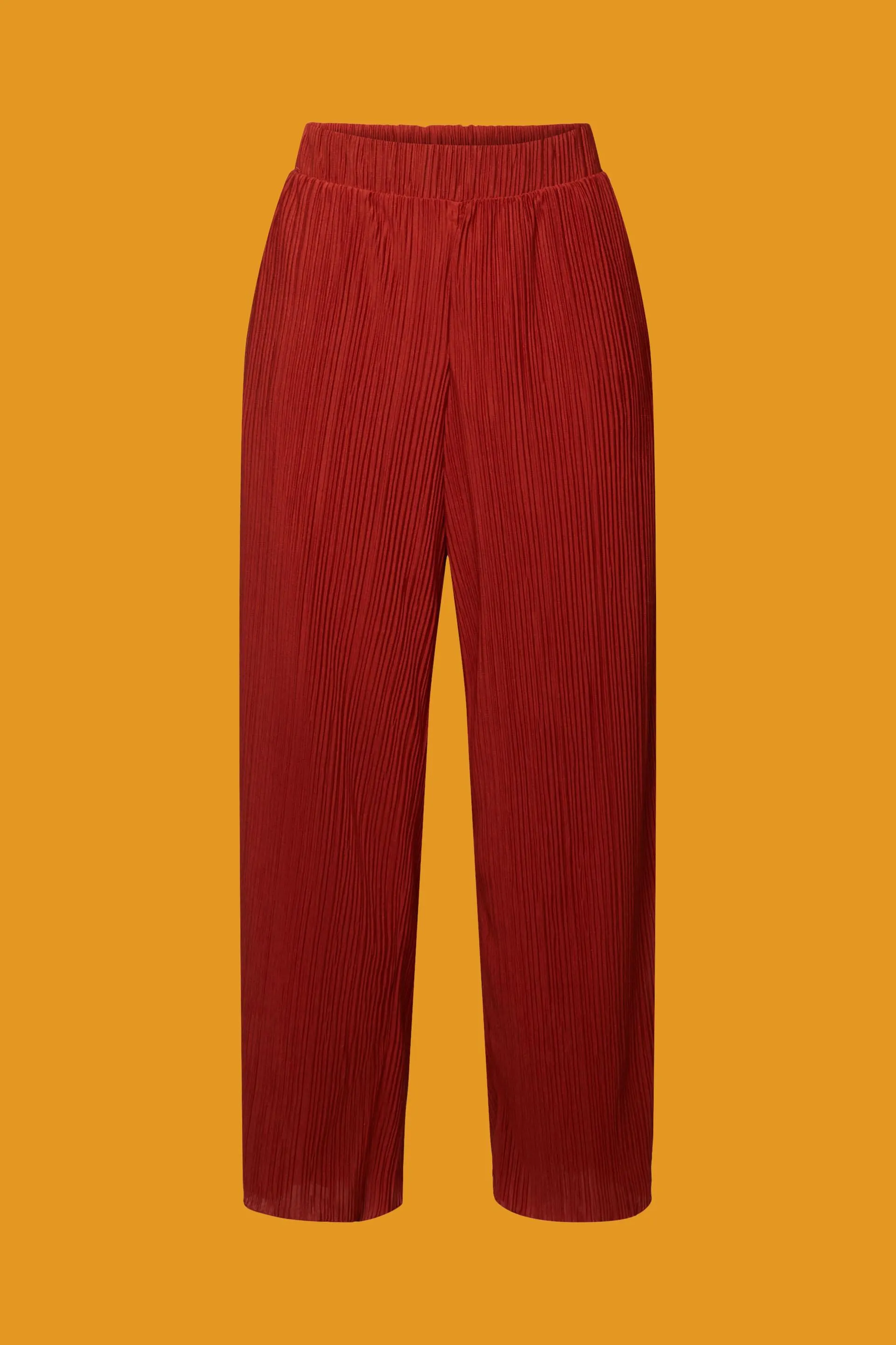 Pantalón de tejido jersey suave con pliegues