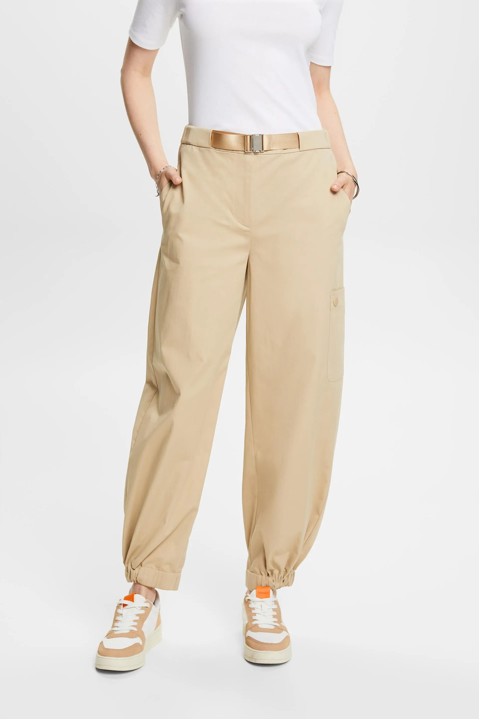 Pantalones deportivos de sarga de algodón