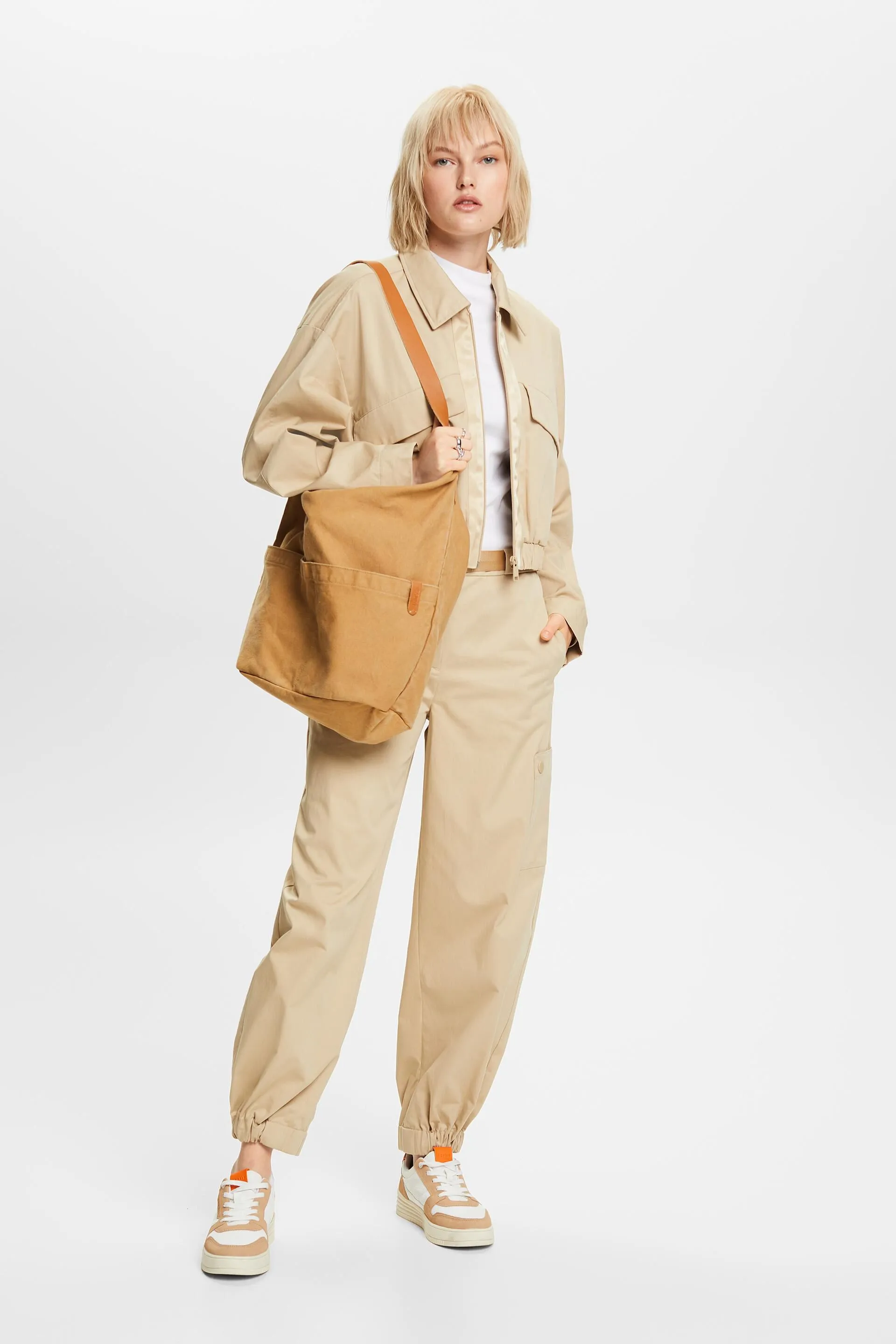 Pantalones deportivos de sarga de algodón