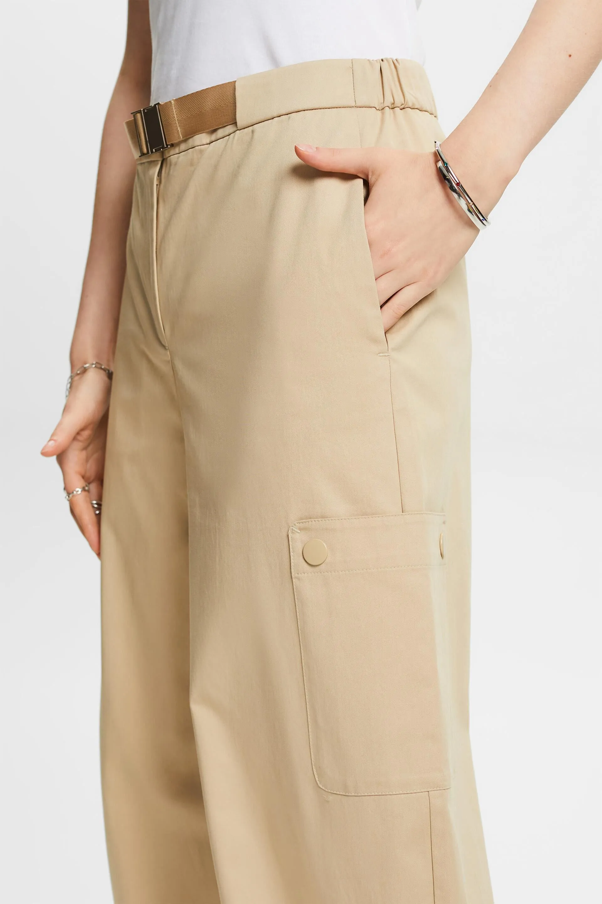 Pantalones deportivos de sarga de algodón