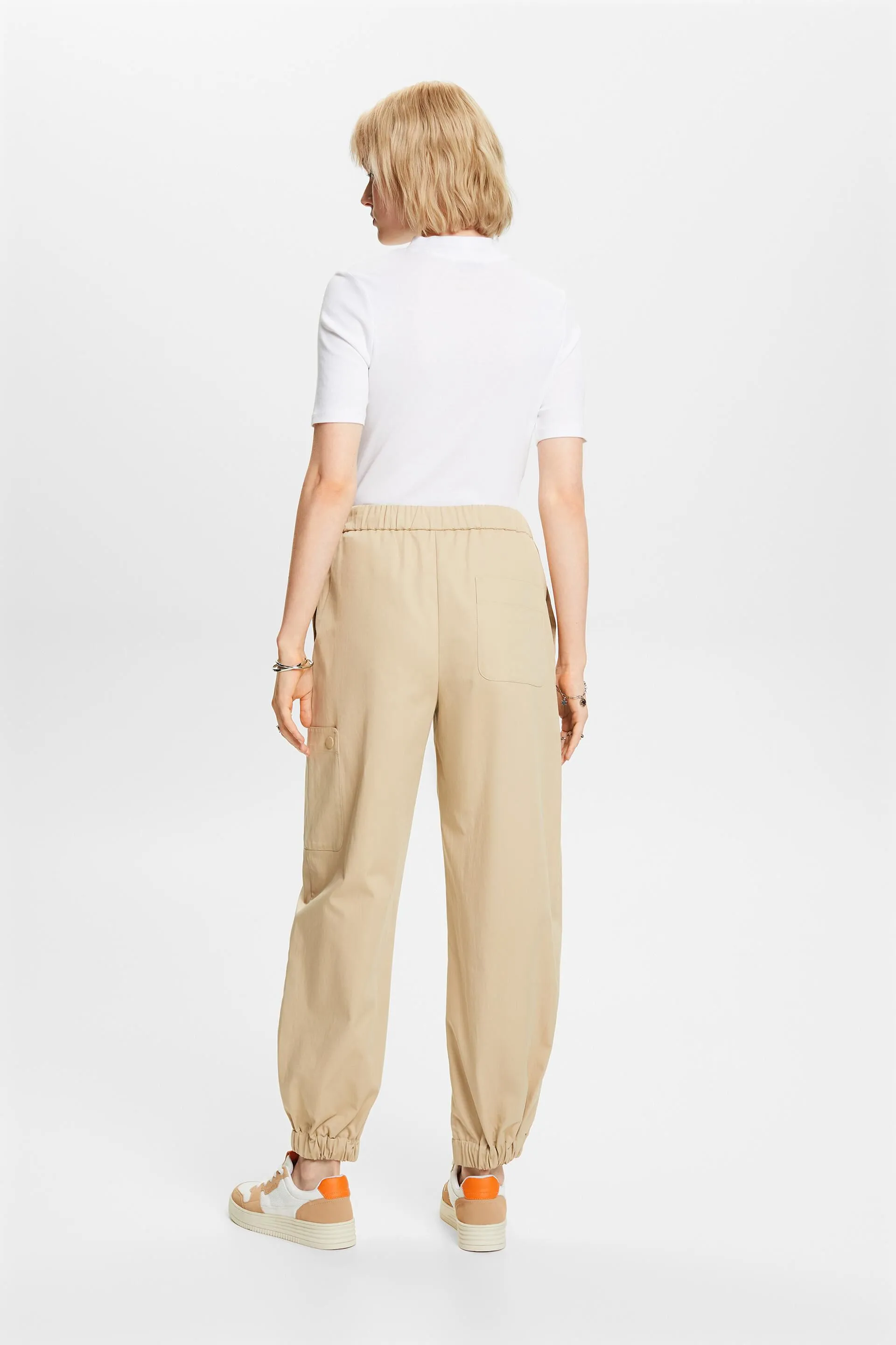 Pantalones deportivos de sarga de algodón
