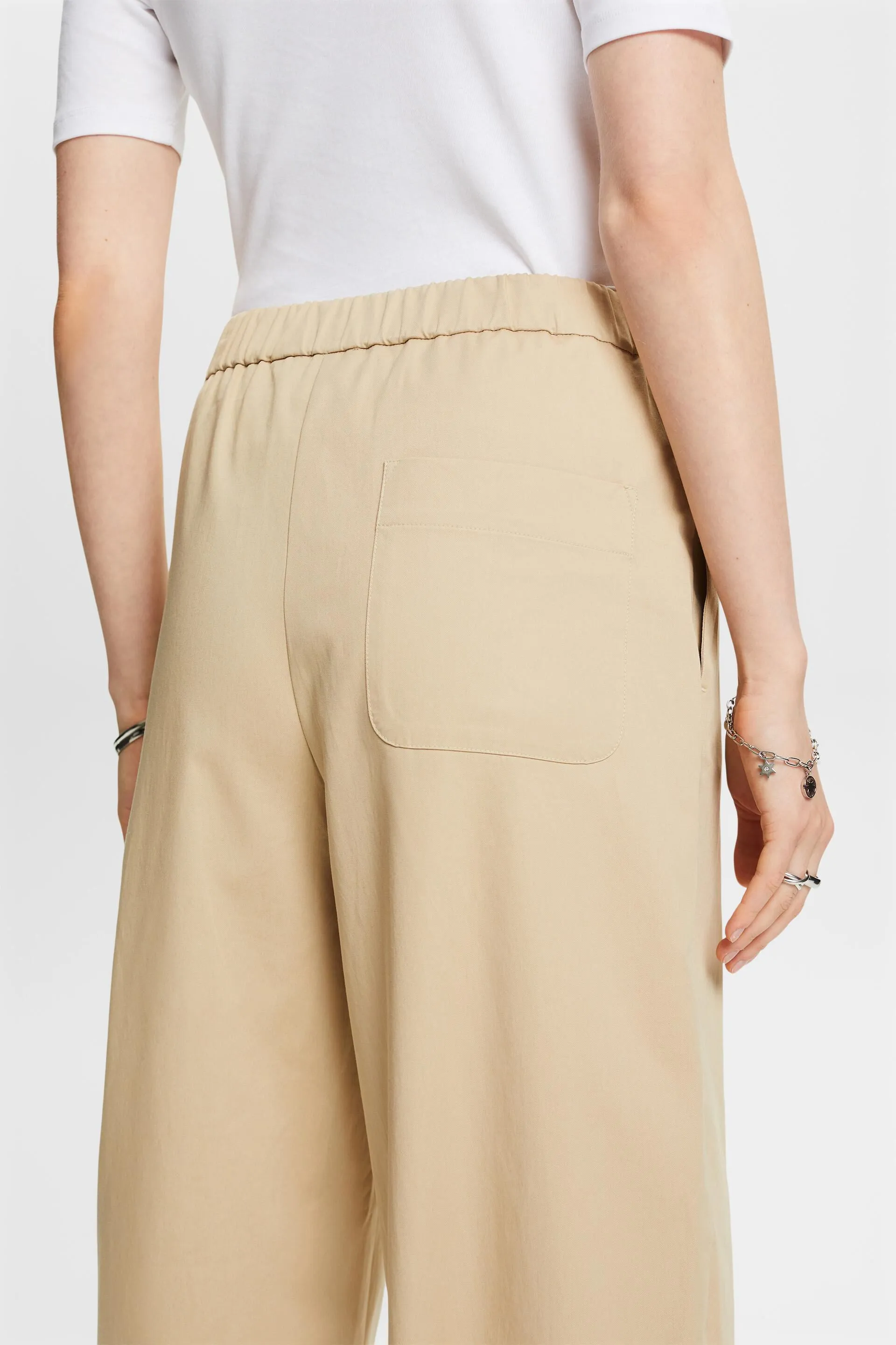 Pantalones deportivos de sarga de algodón