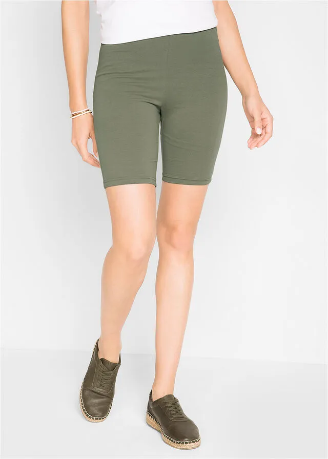 PANTALóN CICLISTA CON ELáSTICO (2 UNIDADES) OLIVA  NEGRO