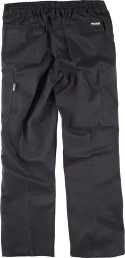 Pantalón con elástico triple costura Negro