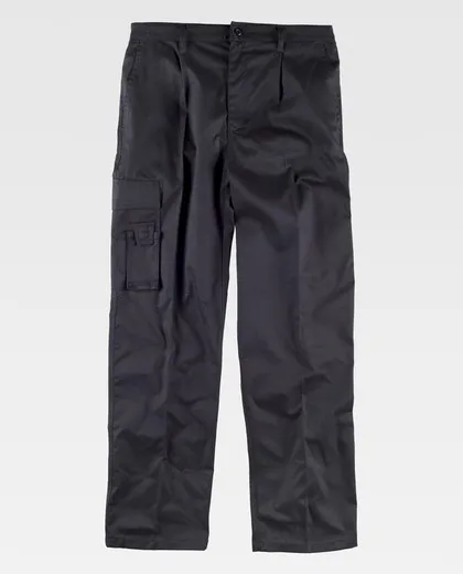 Pantalón con elástico triple costura Negro