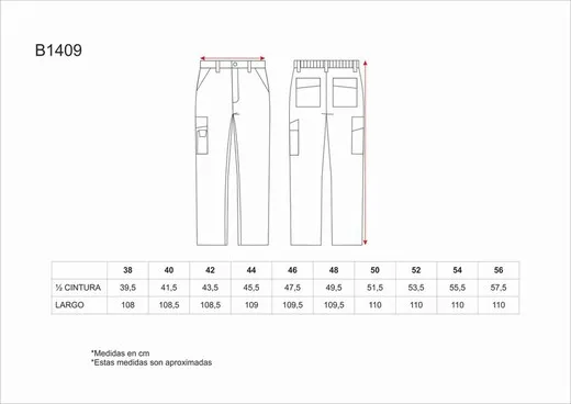 Pantalón con elástico triple costura Negro
