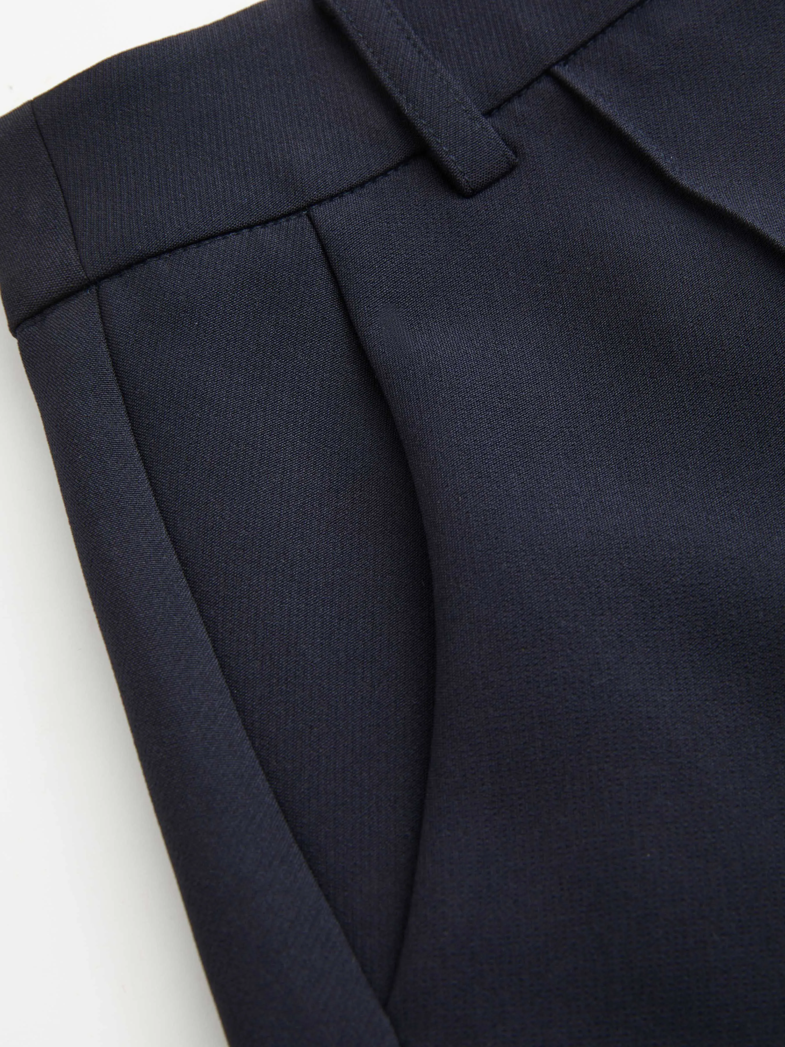  Pantalón corto tejido de cintura media con bolsillo fruncido sólido