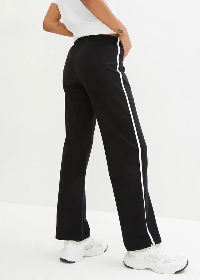 PANTALóN DE CHáNDAL DE ALGODóN DE CORTE RECTO (2 PARES) NEGRONEGRO