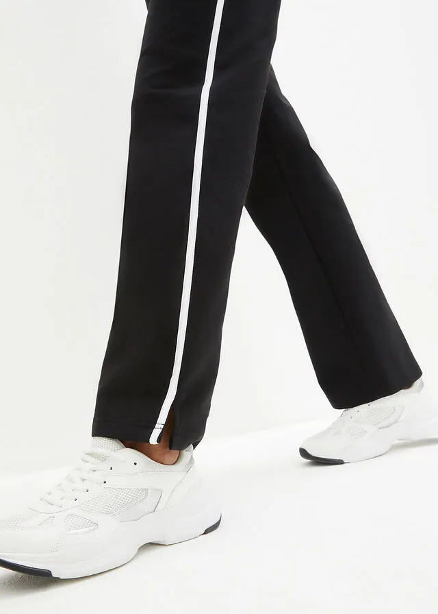 PANTALóN DE CHáNDAL DE ALGODóN DE CORTE RECTO (2 PARES) NEGRONEGRO