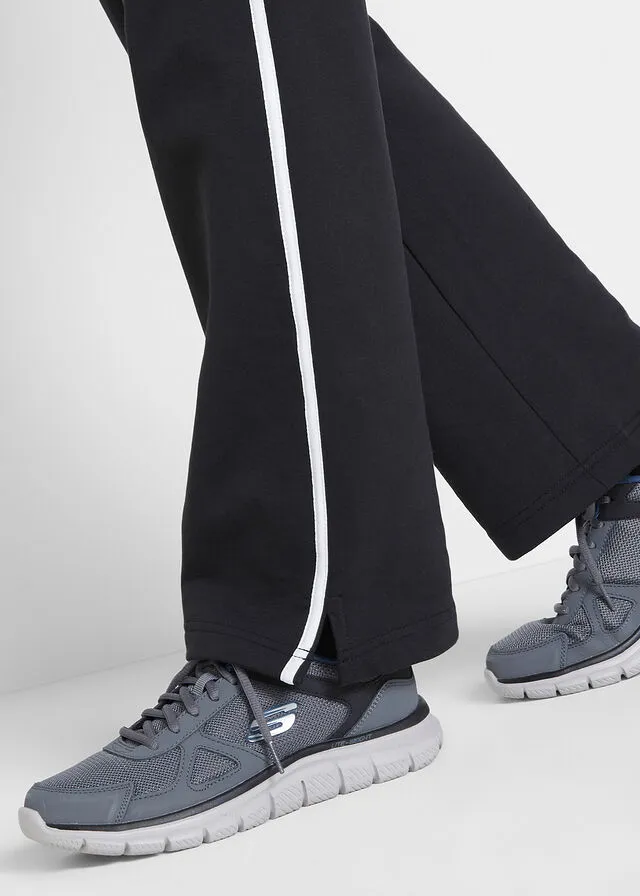 PANTALóN DE CHáNDAL DE ALGODóN DE CORTE RECTO (2 PARES) NEGRONEGRO