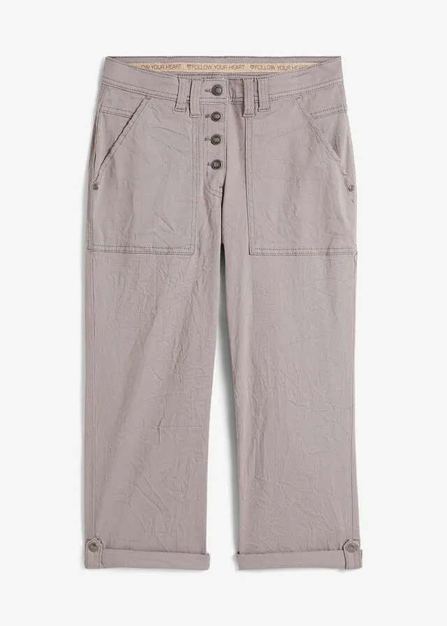 Pantalón elástico Gris