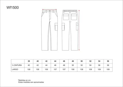 Pantalón linea 1, con elástico en cintura Marino / Gris
