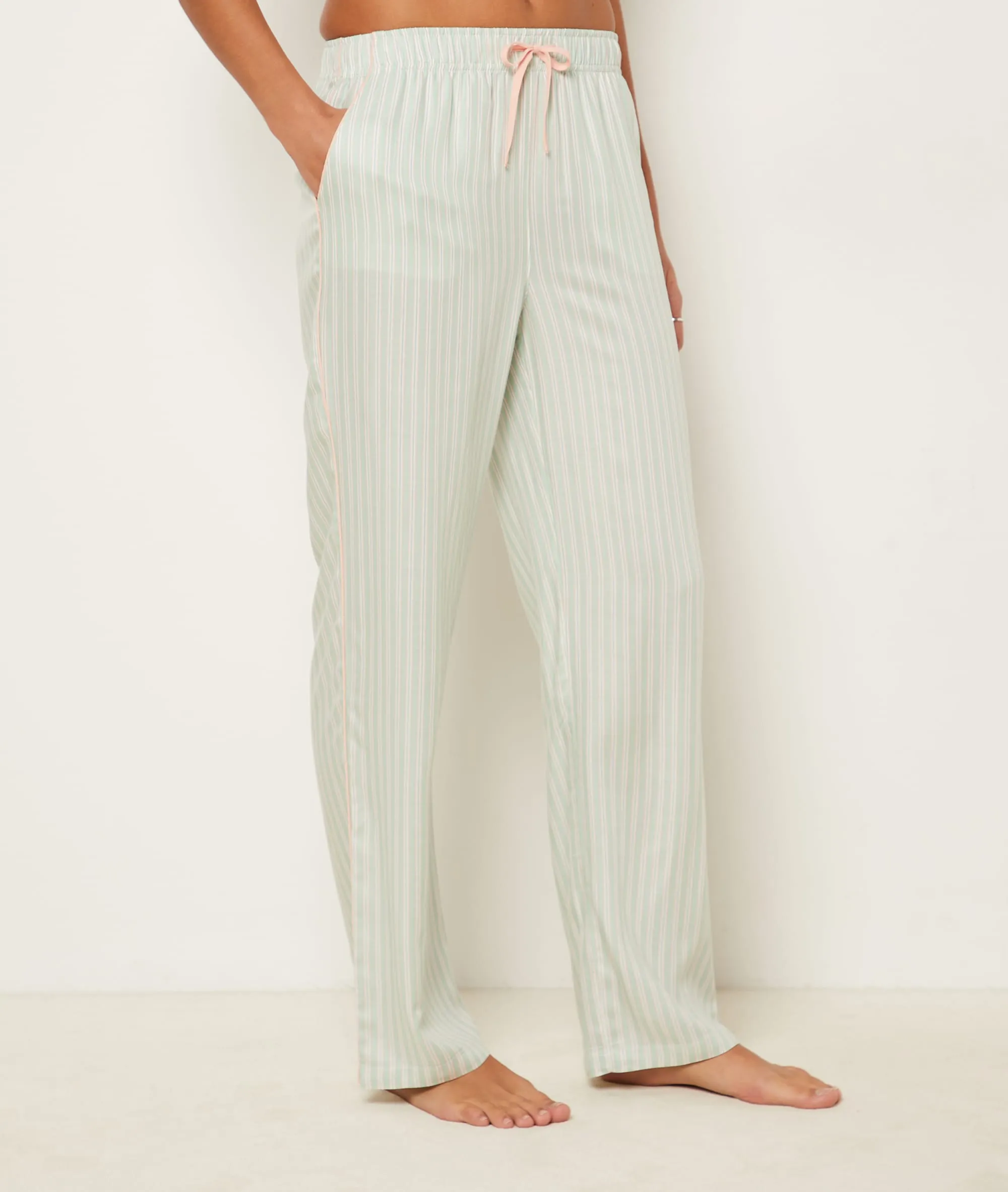 PANTALóN PIJAMA ESTAMPADO DE RAYAS CHARLY VERT NIL  ETAM