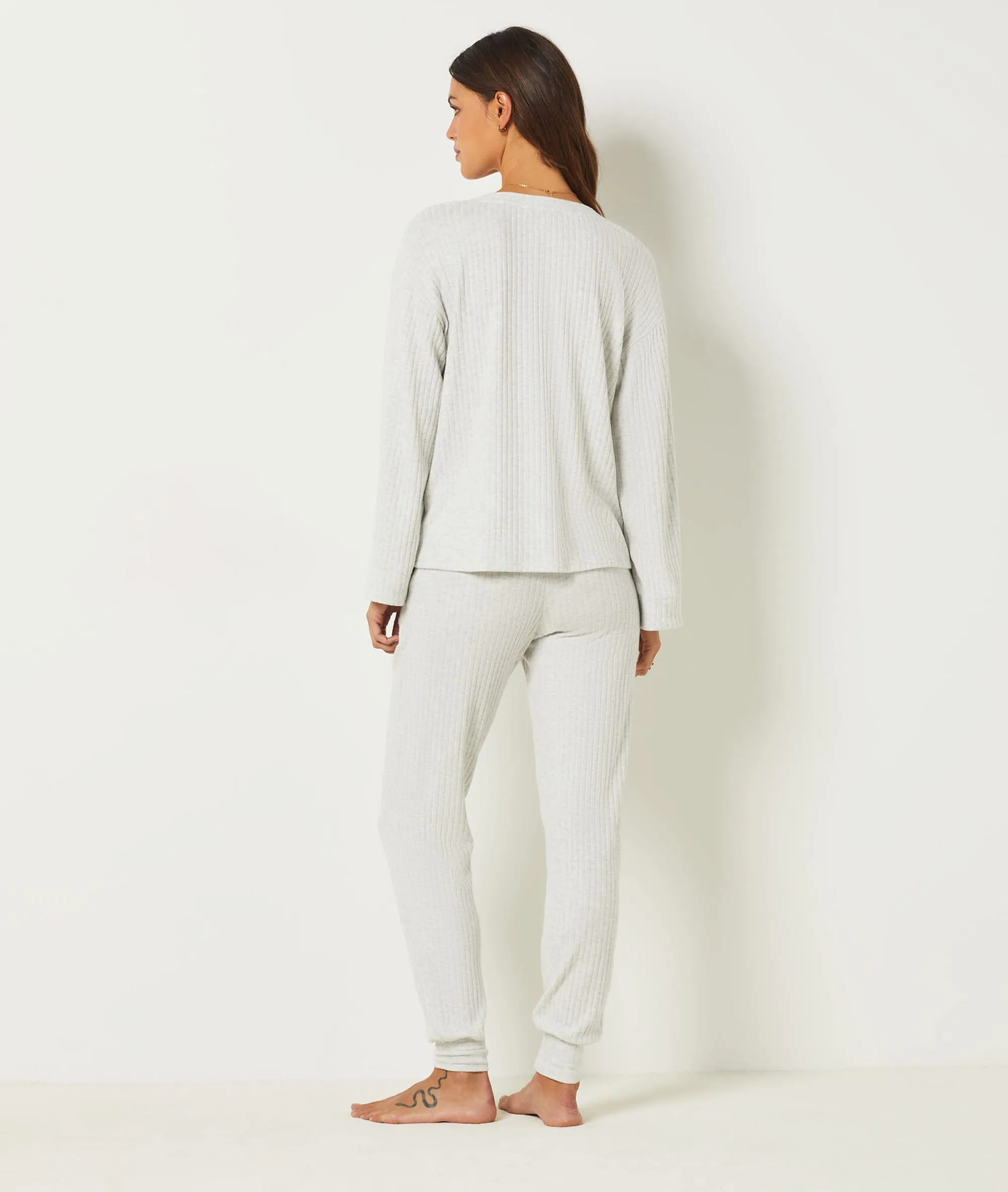 PANTALóN TEJIDO CANALé DOLMA GRIS  ETAM