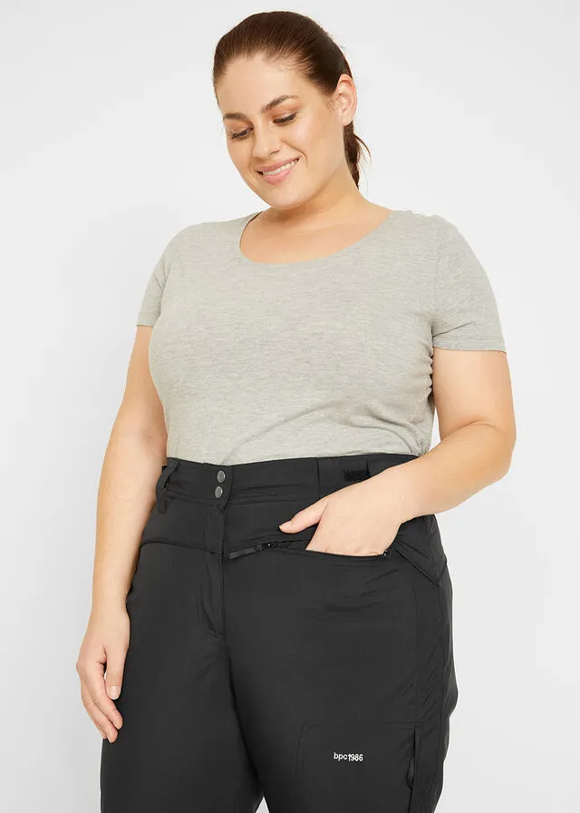 Pantalón térmico, impermeable Negro