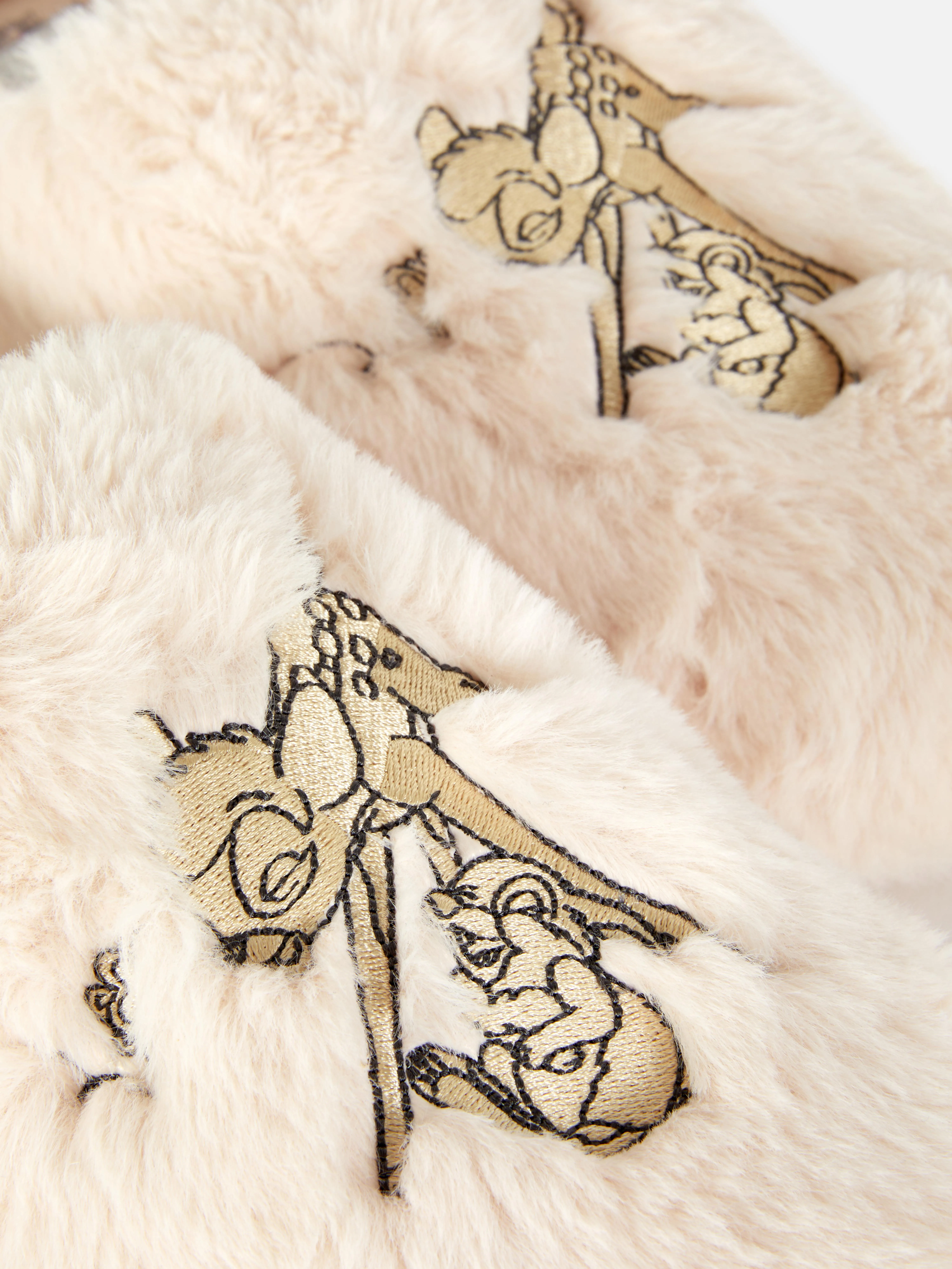Pantuflas de pelo sintético de Bambi de Disney