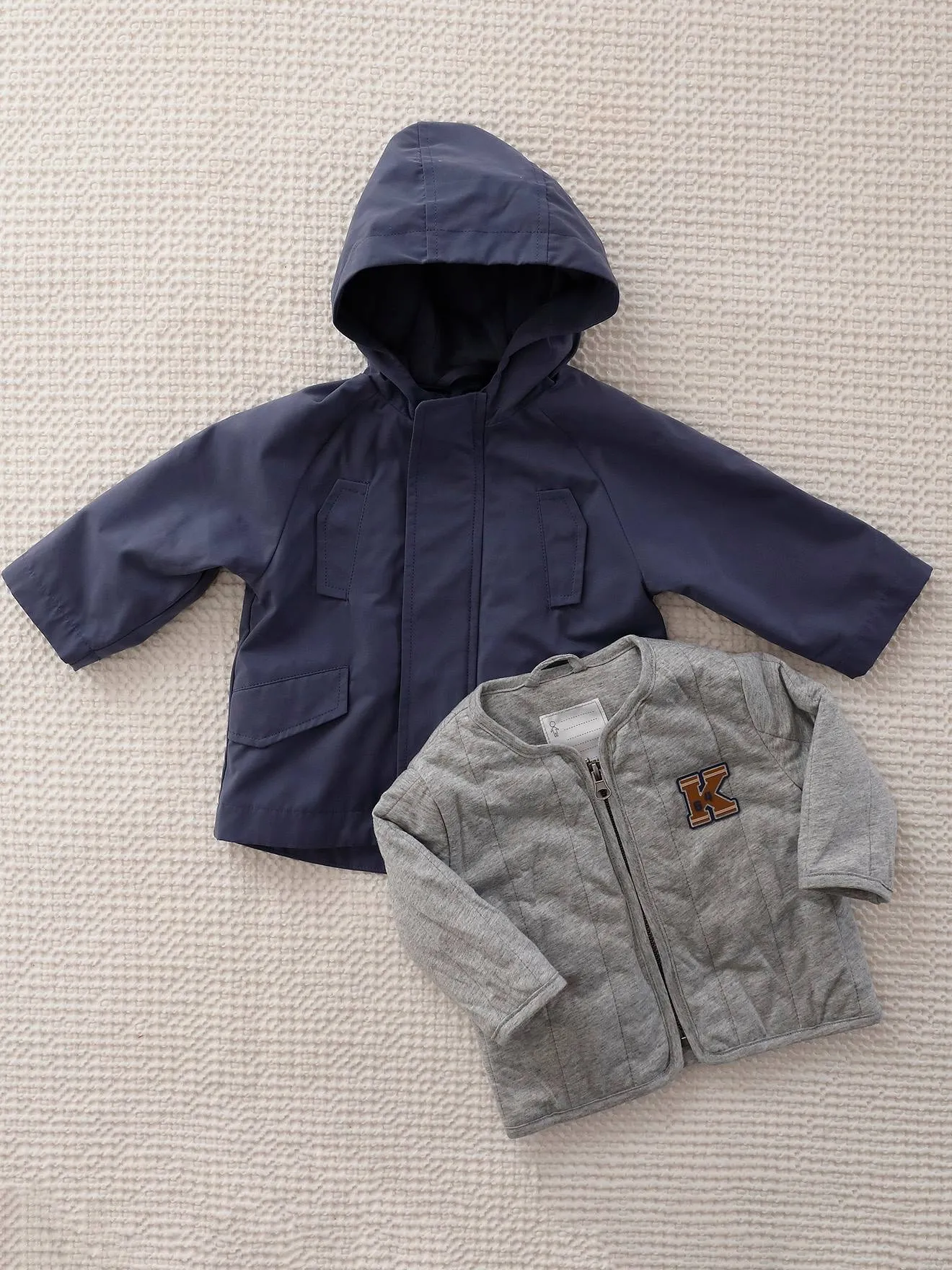 Parka 3 en 1 con cazadora desmontable de felpa para bebé