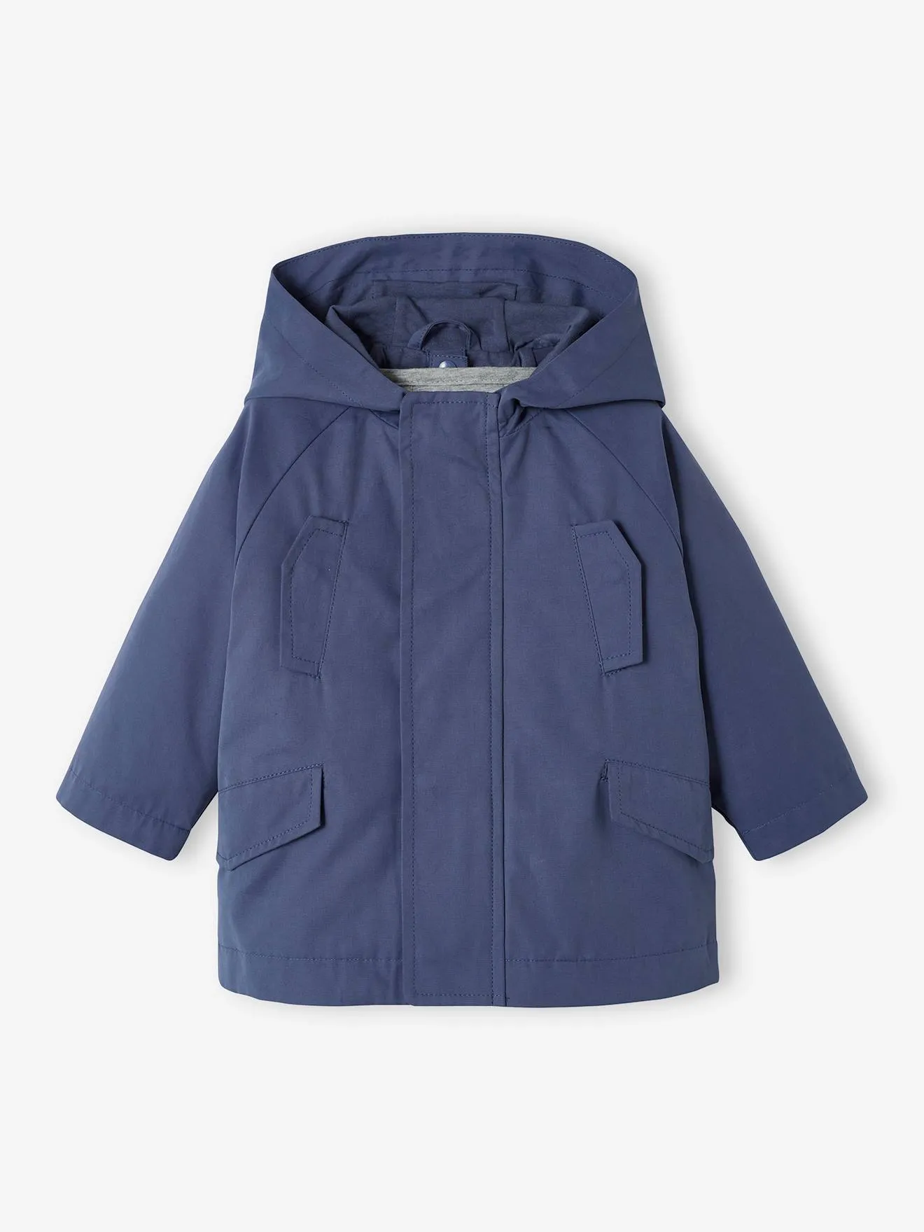 Parka 3 en 1 con cazadora desmontable de felpa para bebé
