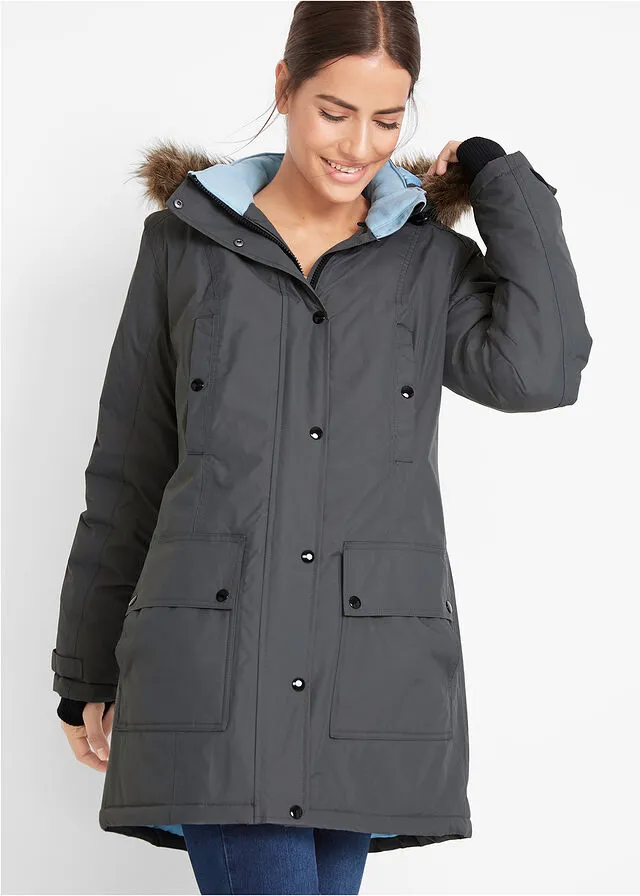 Parka impermeable antracita