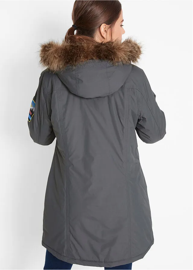 Parka impermeable antracita
