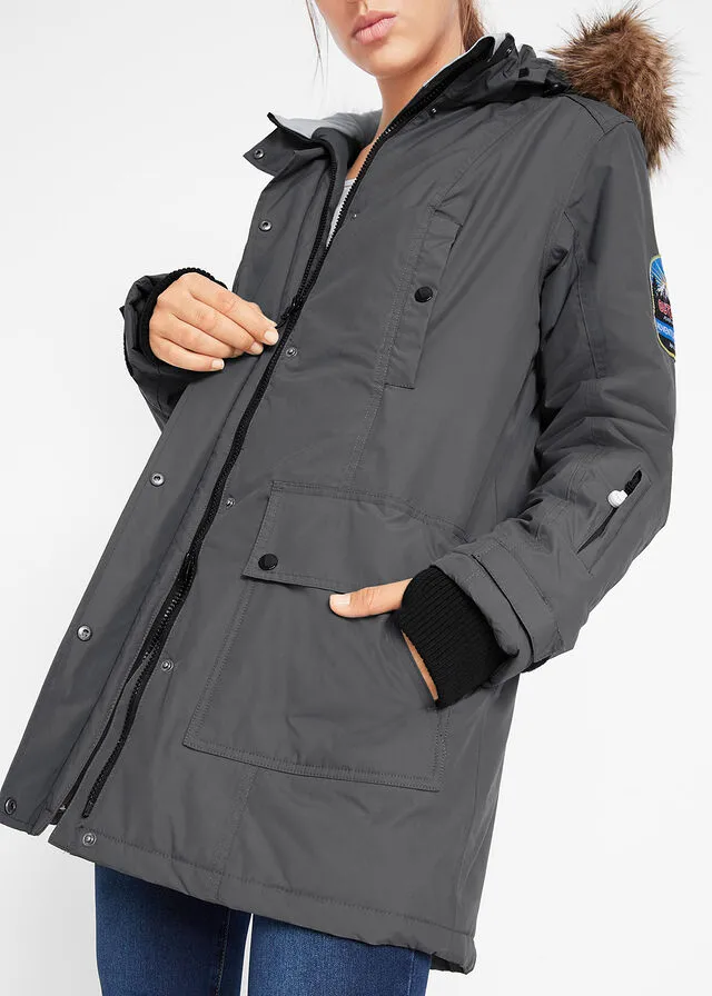 Parka impermeable antracita