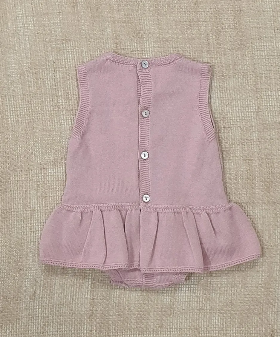 Pelele punto bebé 100% Algodón DK KID R090060 Flor maquillaje
