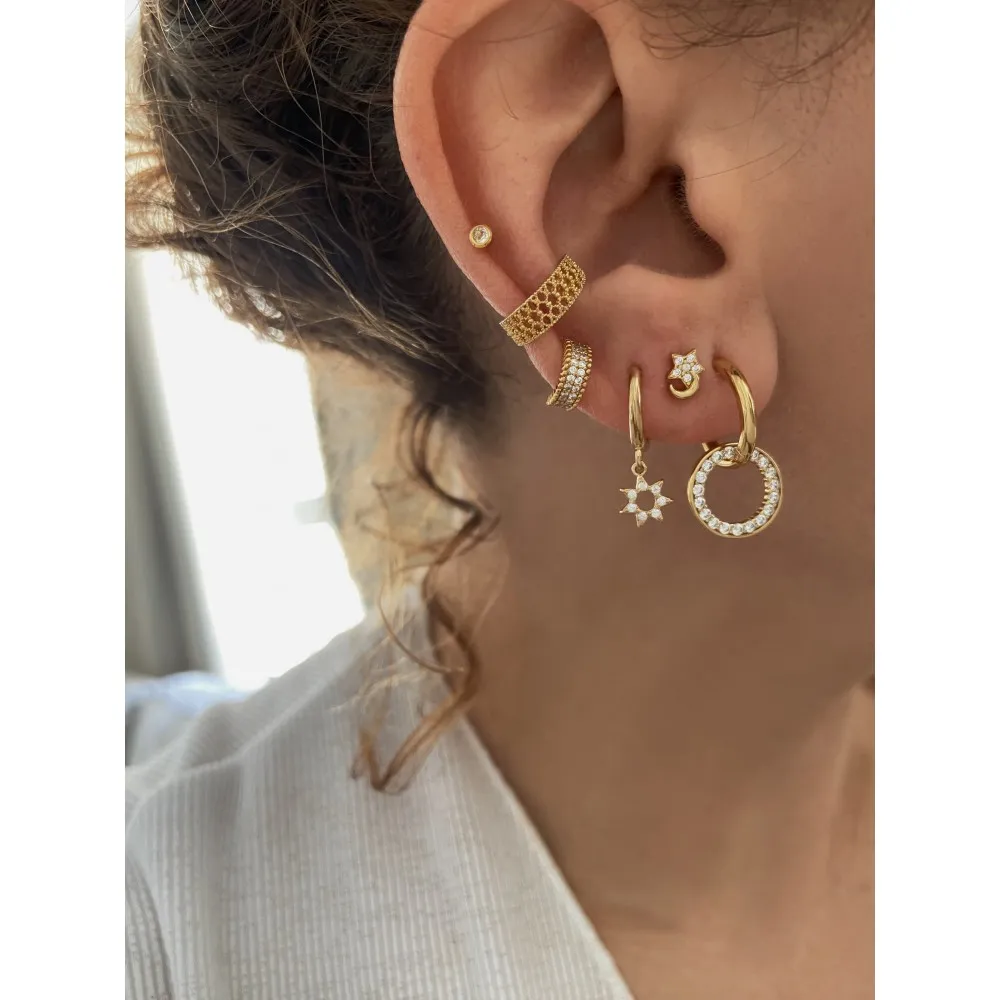 Pendiente Sahily Circonitas Oro
