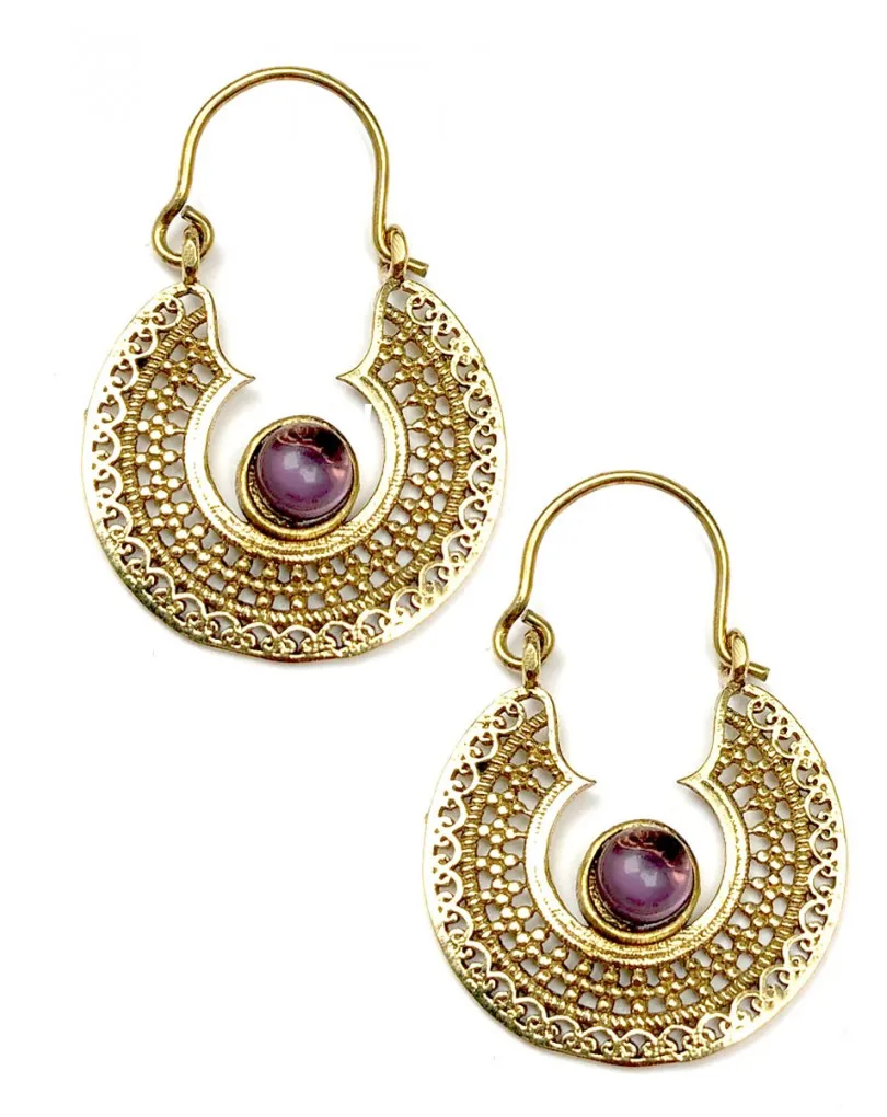 PENDIENTES DORADOS DE ARO MUY ORIGINALES PARA MUJER 