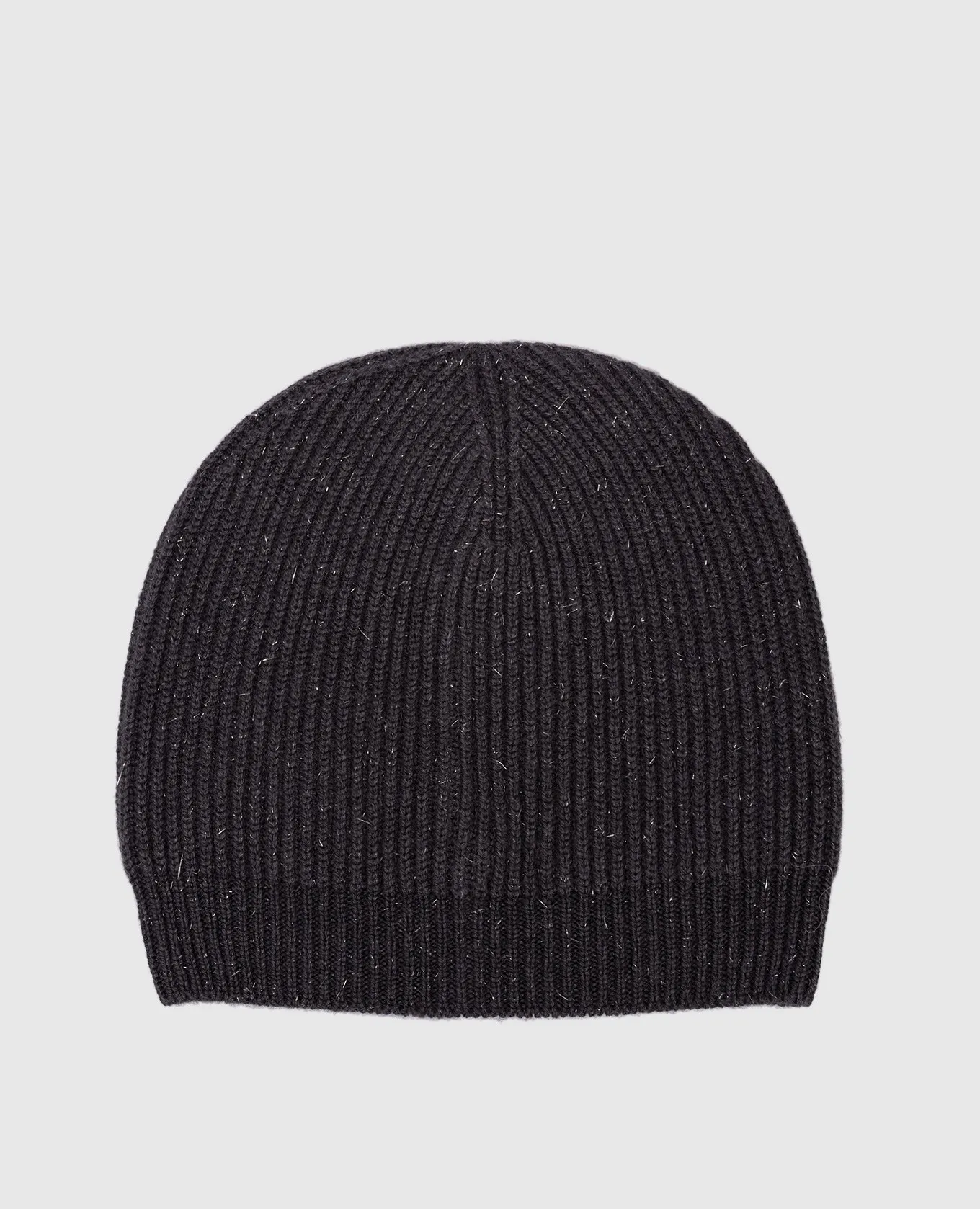 Peserico Gray hat with wool and lurex
