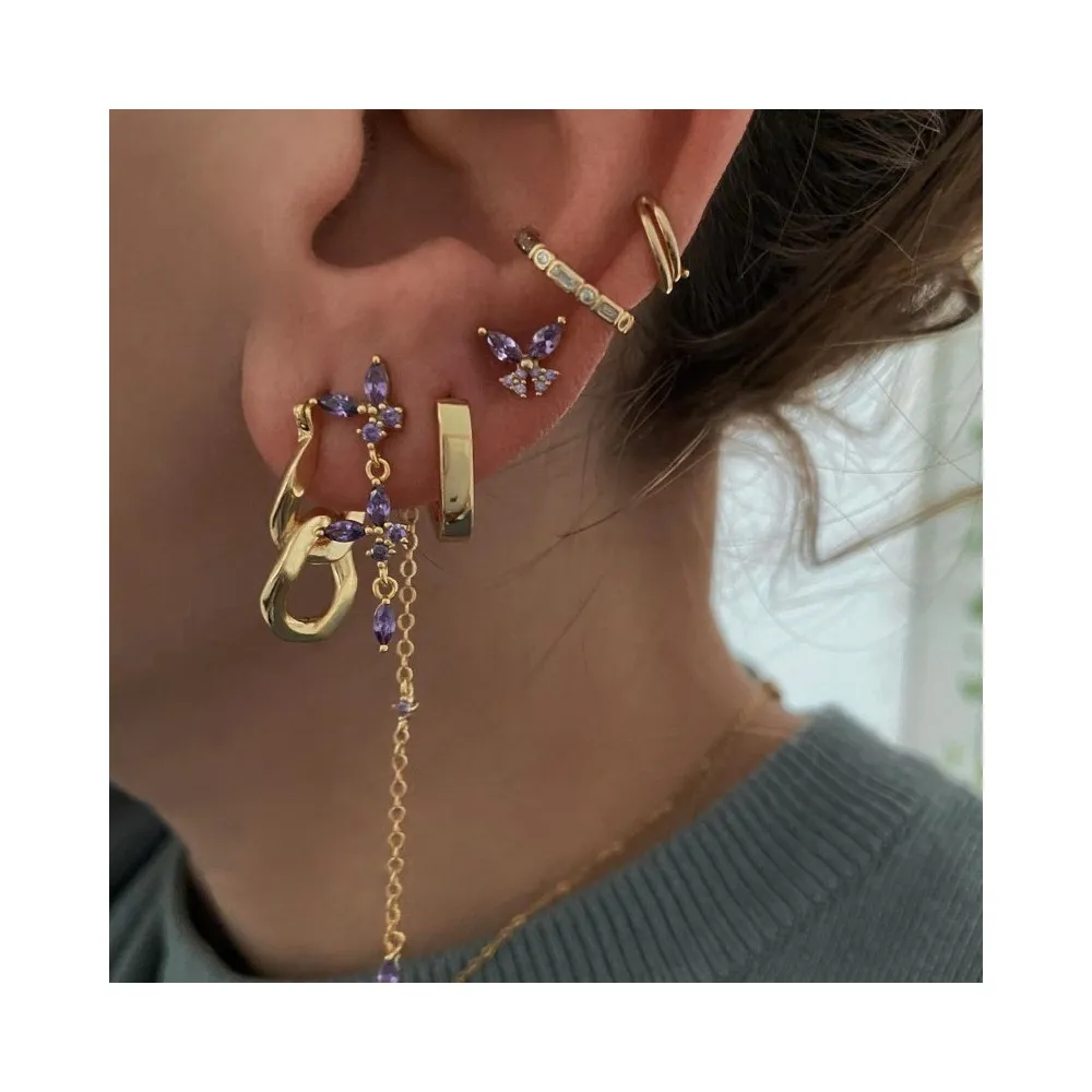 Piercing Marieta Amatista Oro