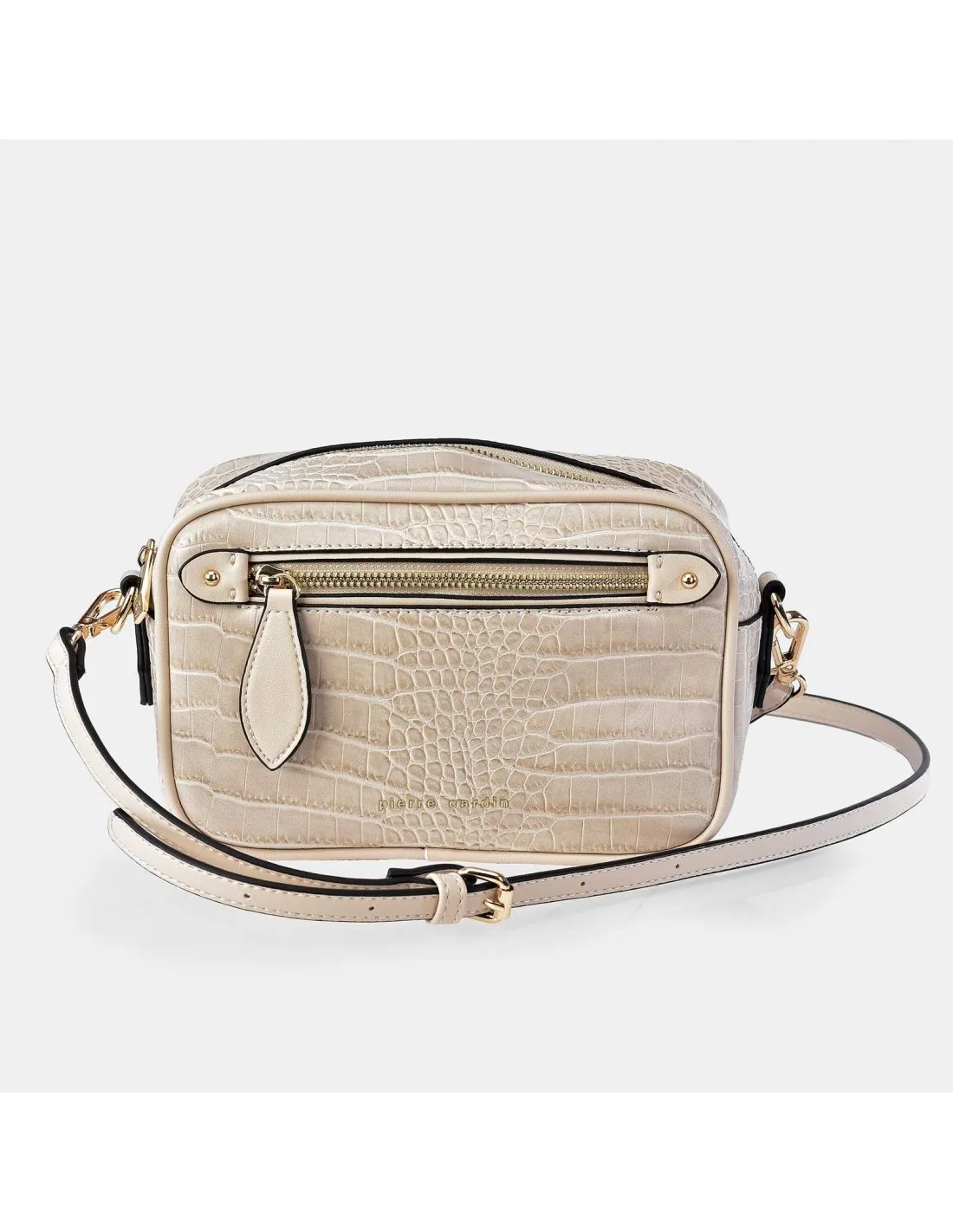 PIERRE CARDIN Bolso bandolera grabado para mujer con cremallera