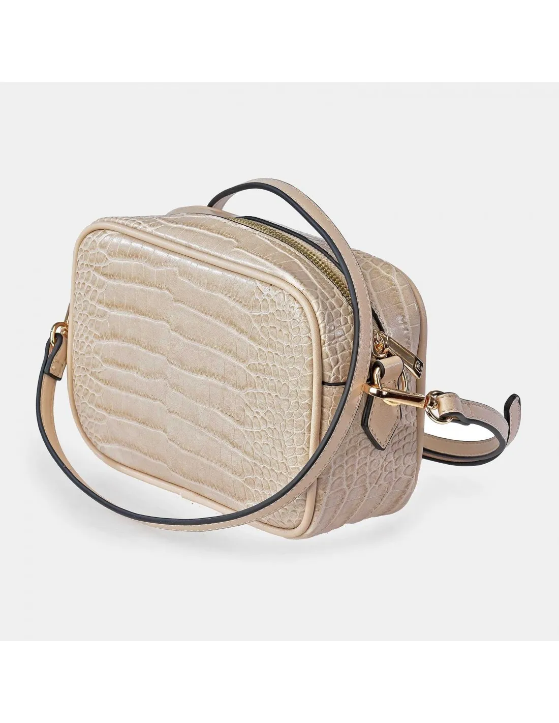 PIERRE CARDIN Bolso bandolera grabado para mujer con cremallera