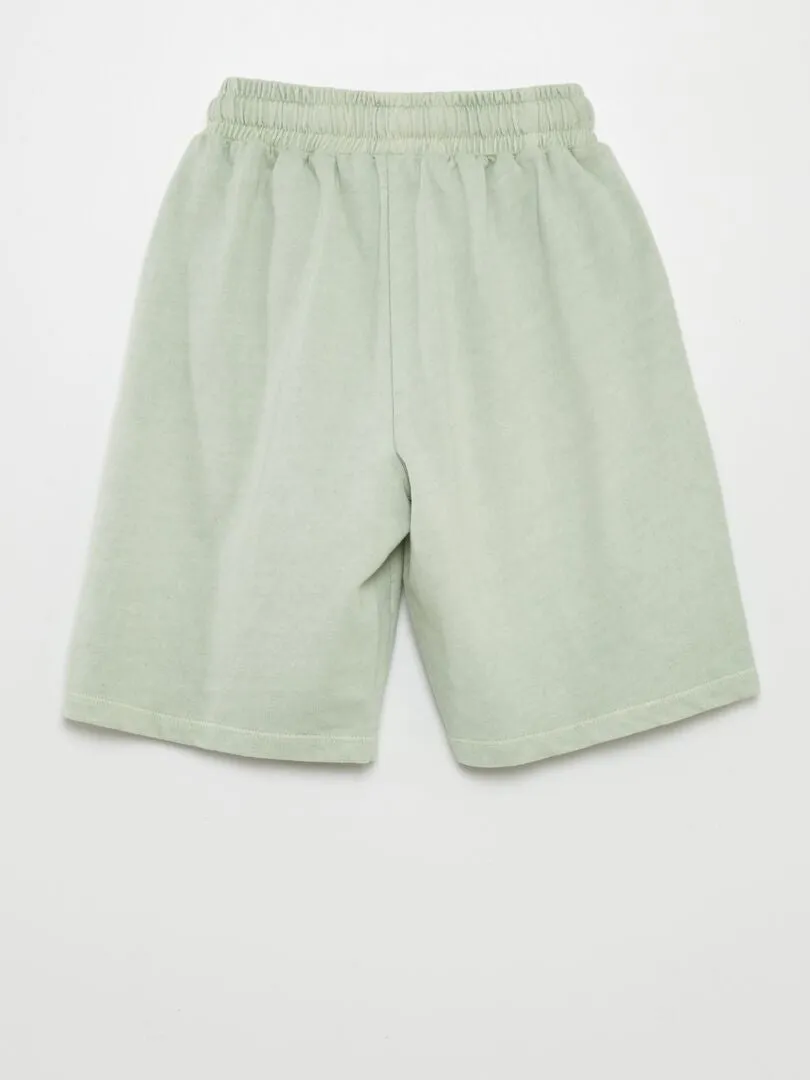 PIJAMA CORTO  CAMISETA + BERMUDAS  2 PIEZAS  VERDE