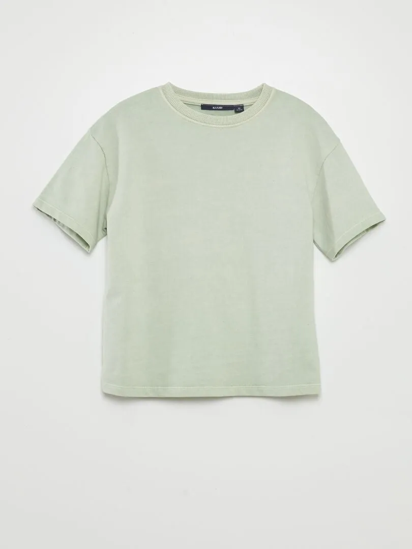 PIJAMA CORTO  CAMISETA + BERMUDAS  2 PIEZAS  VERDE
