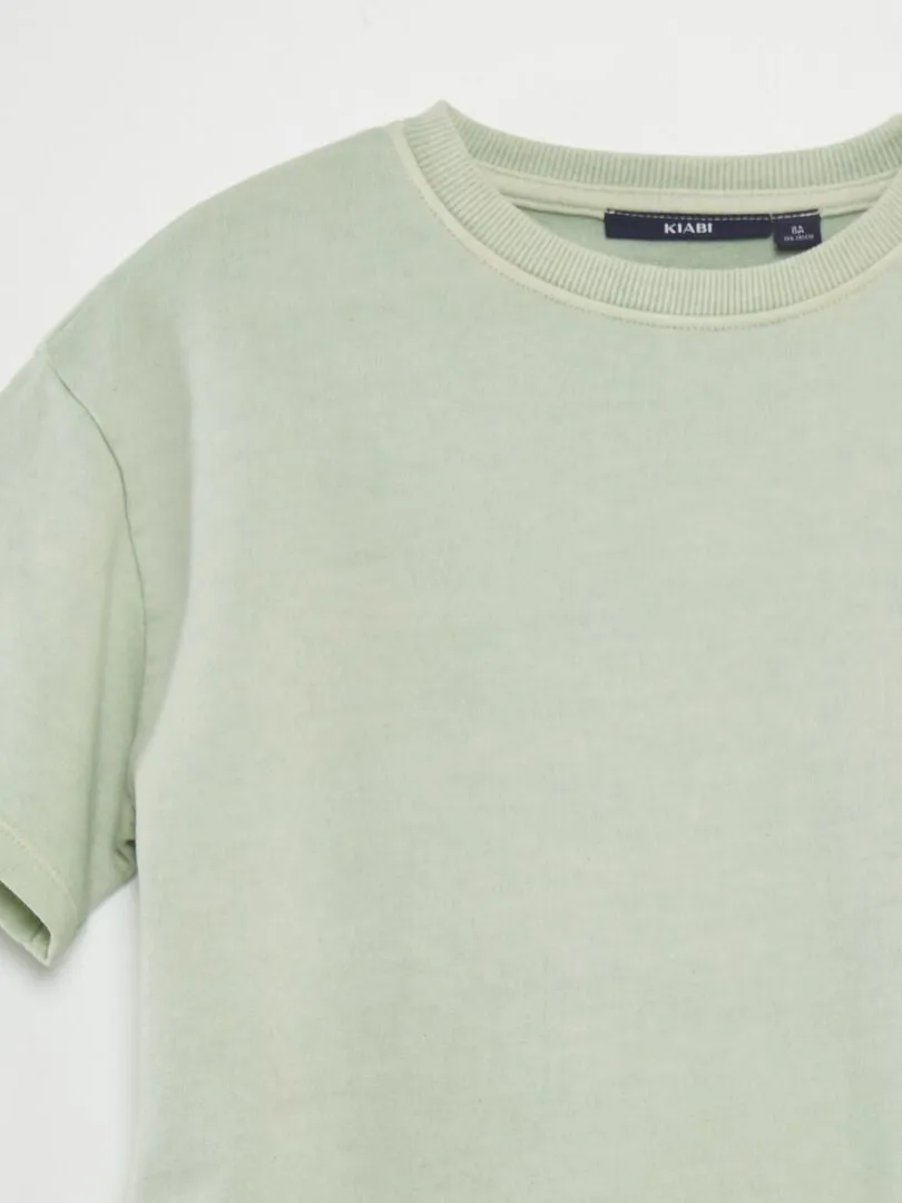 PIJAMA CORTO  CAMISETA + BERMUDAS  2 PIEZAS  VERDE