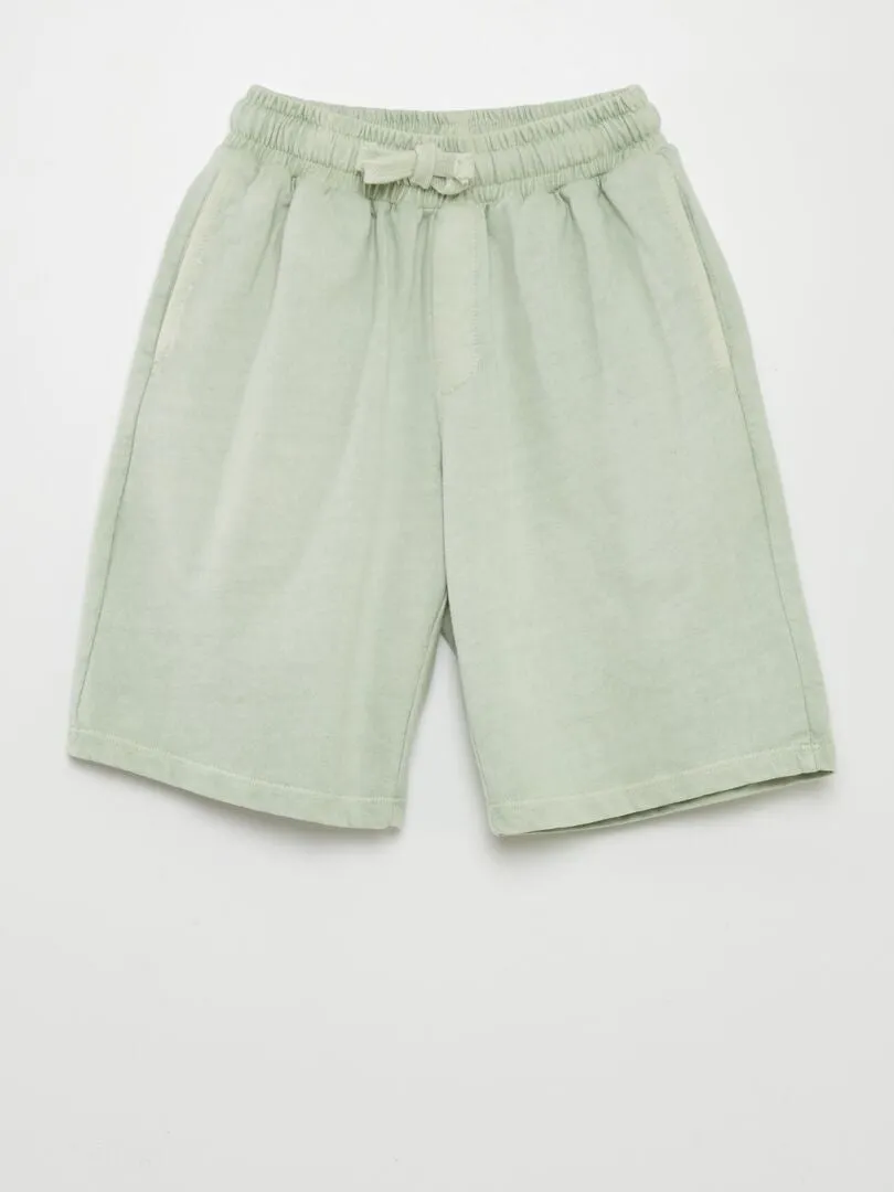 PIJAMA CORTO  CAMISETA + BERMUDAS  2 PIEZAS  VERDE