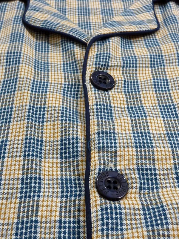 Pijama Pettrus Man en Tela de Algodón y acabado en cuadritos