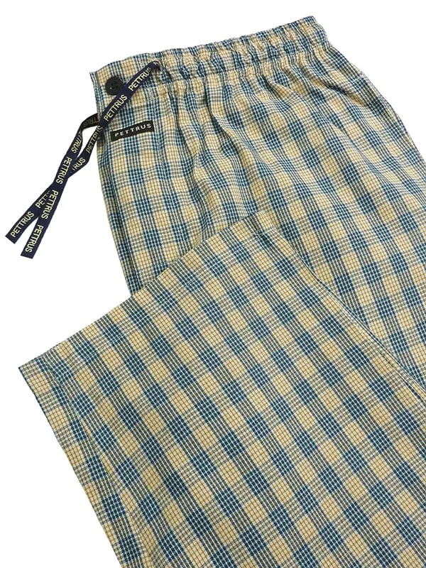 Pijama Pettrus Man en Tela de Algodón y acabado en cuadritos