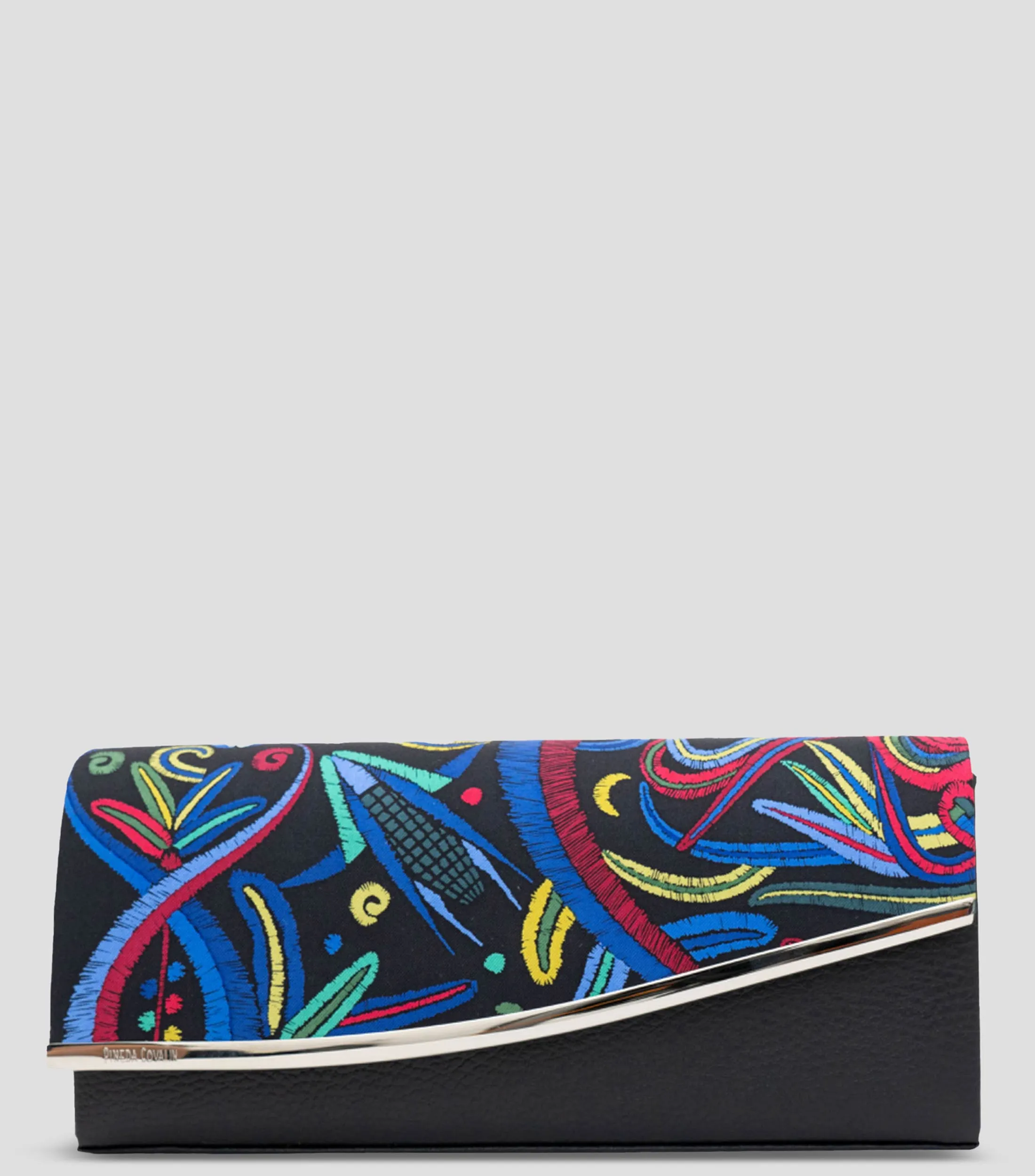 Pineda Covalin Bolso Clutch con estampado Quetzalcóatl Mujer