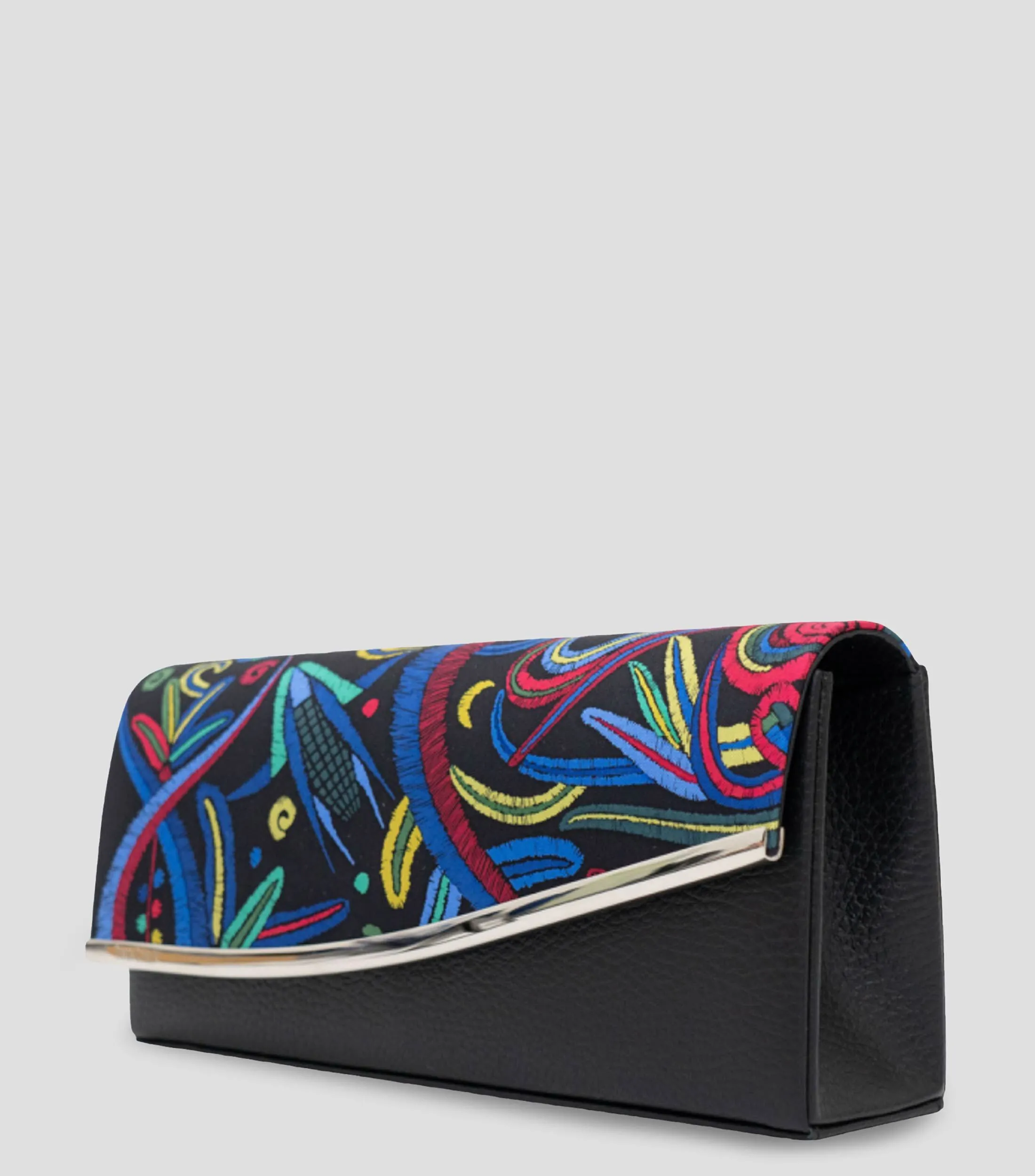 Pineda Covalin Bolso Clutch con estampado Quetzalcóatl Mujer