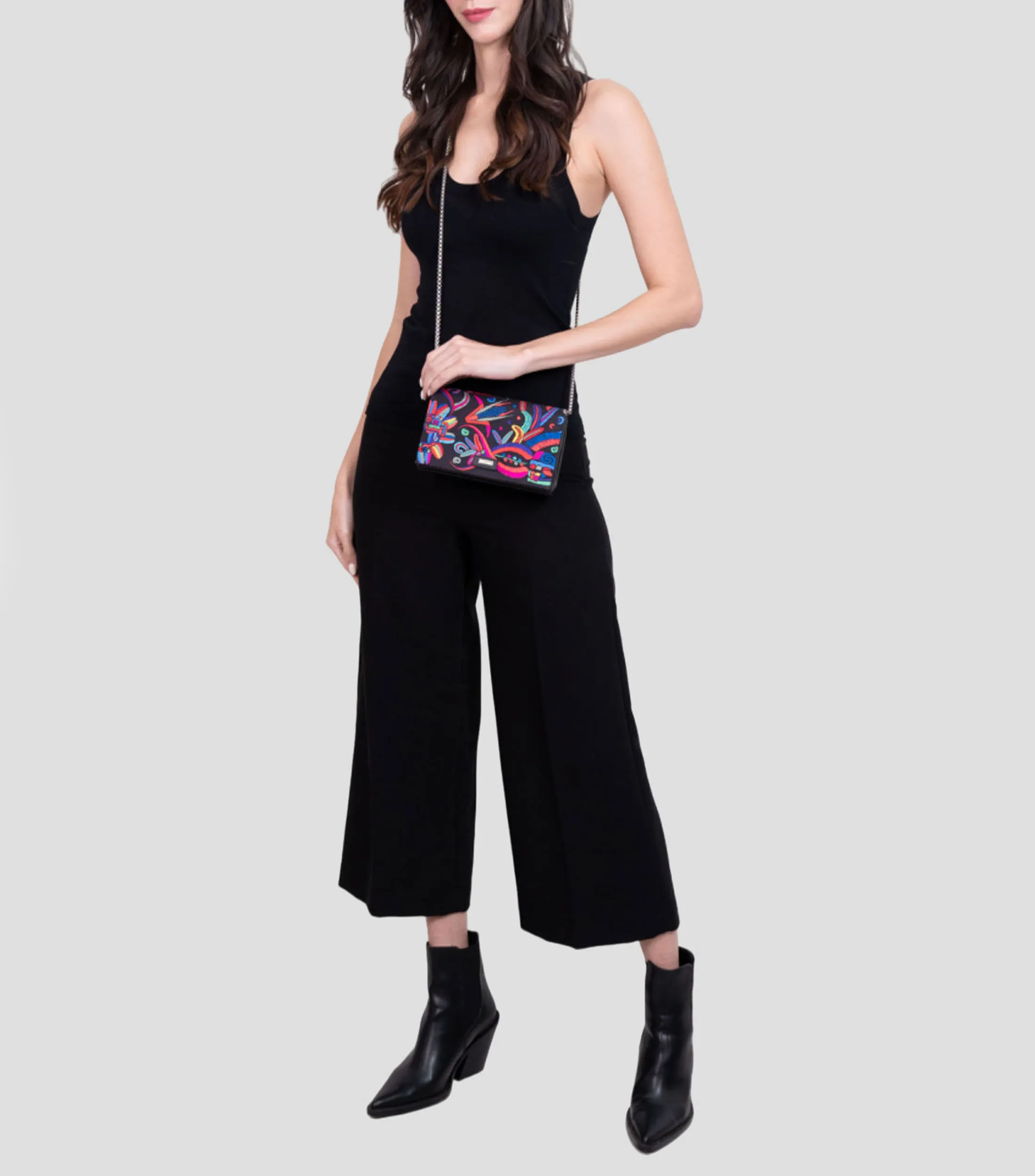 Pineda Covalin Bolso Clutch Estampado Quetzalcóatl Mujer