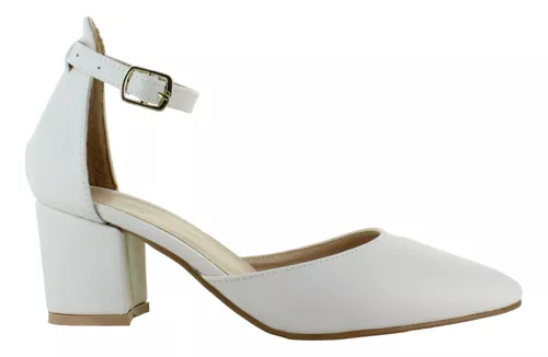 Pink Latte Zapatilla Tacon Ancho Pulsera Hebilla Mujer 90595