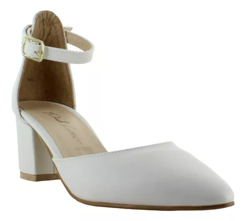 Pink Latte Zapatilla Tacon Ancho Pulsera Hebilla Mujer 90595