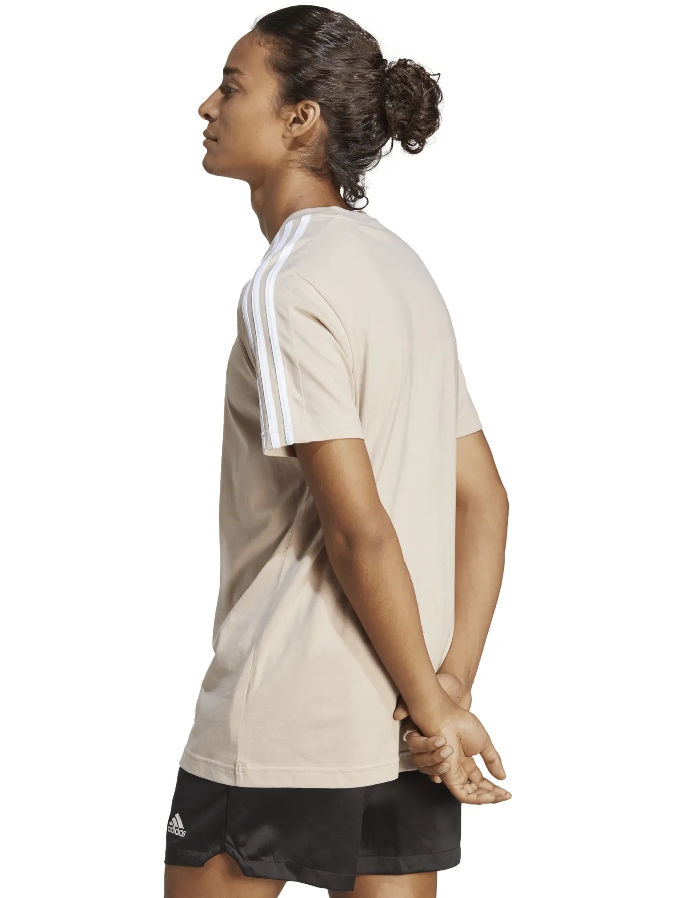 Playera Adidas 3 Stripes Nude Para Hombre