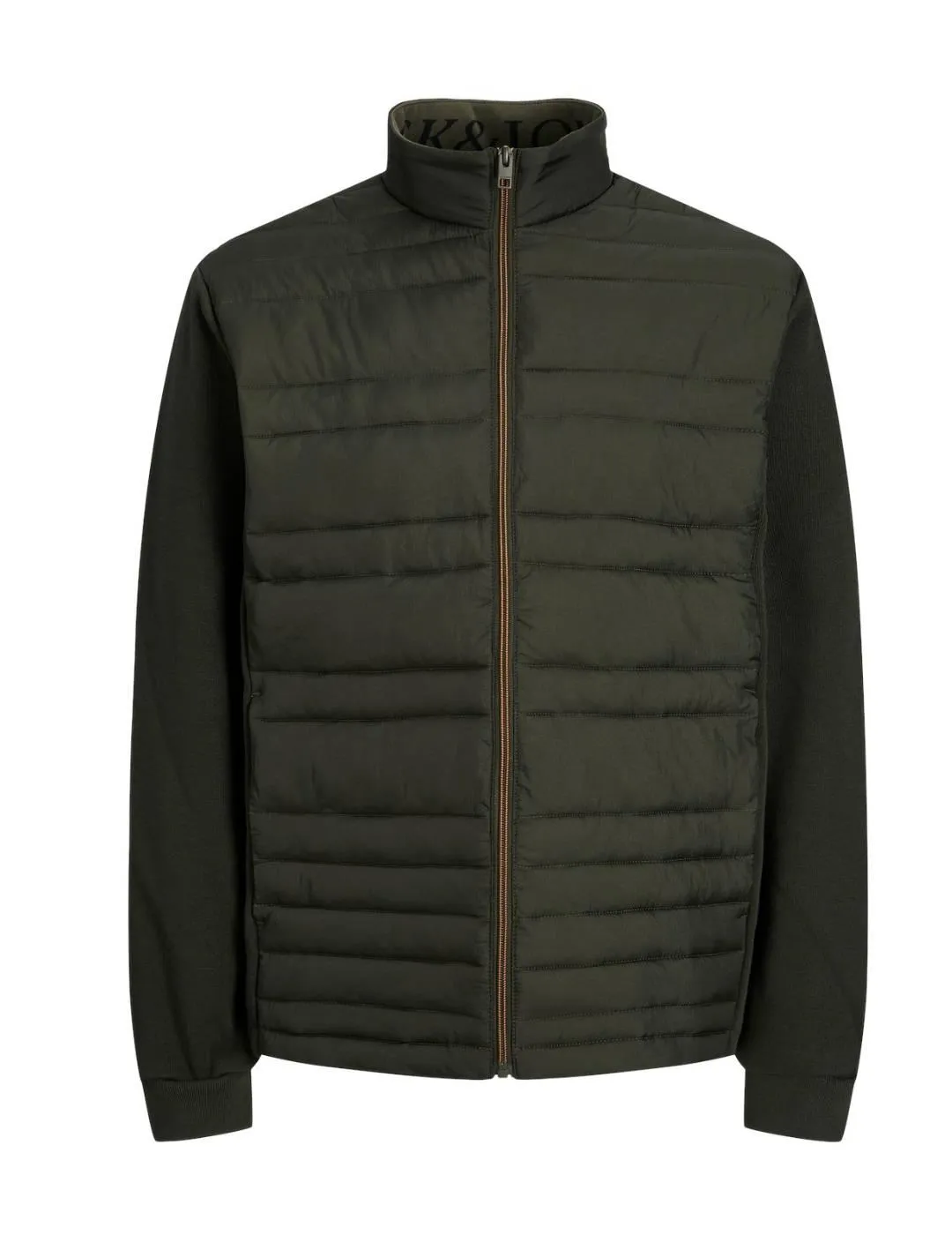Plumas Jack&Jones Santo verde con cremallera para hombre