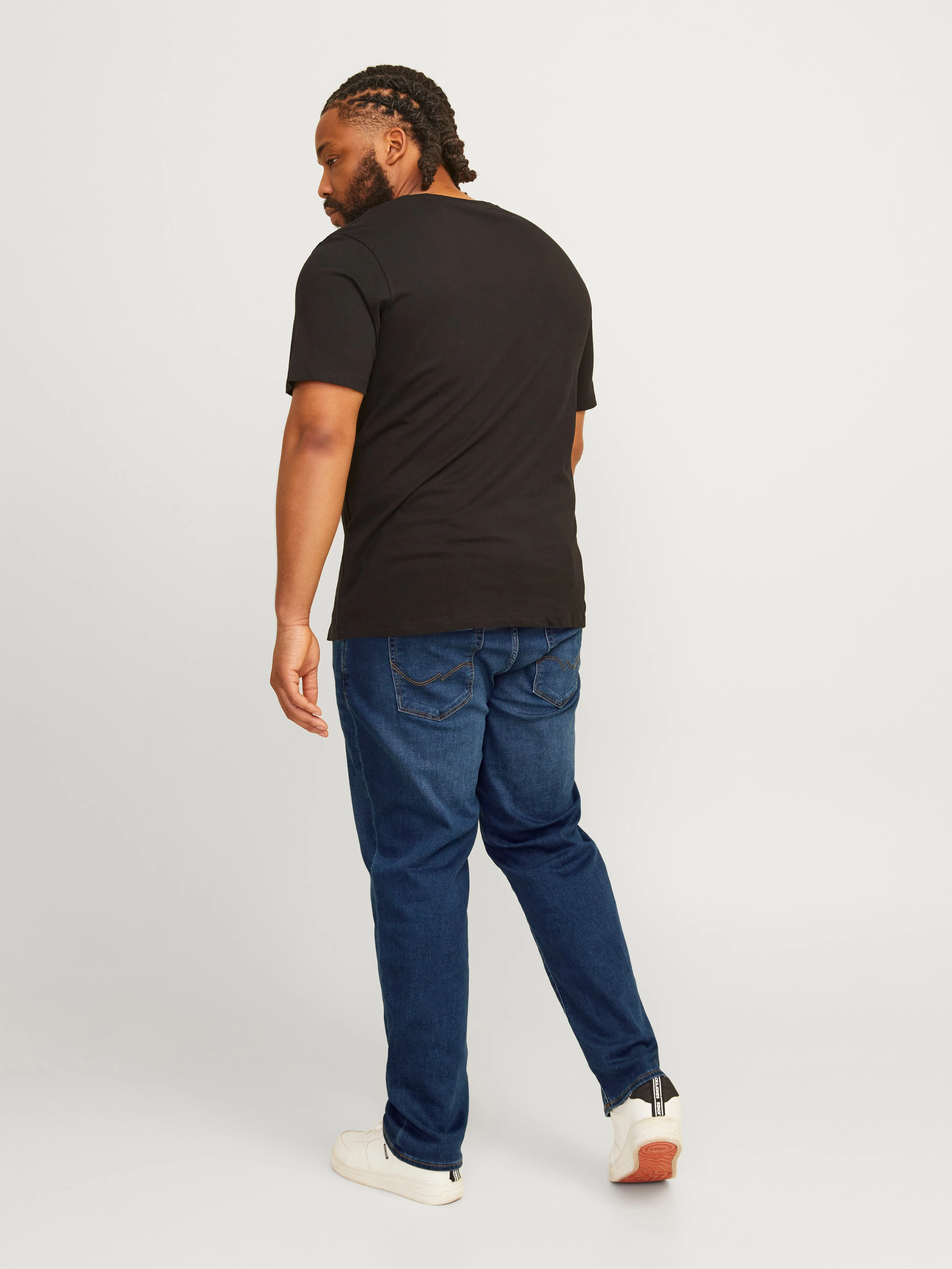 Plus Size JJIMIKE JJICON I.K. SQ 026 PLS Vaqueros de corte tapered | Azul intermedio | Jack & Jones®