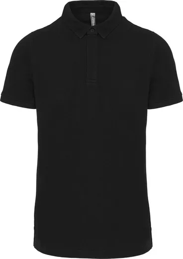 Polo con botones de presión y manga corta para hombre