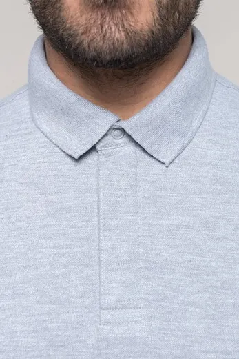 Polo con botones de presión y manga corta para hombre