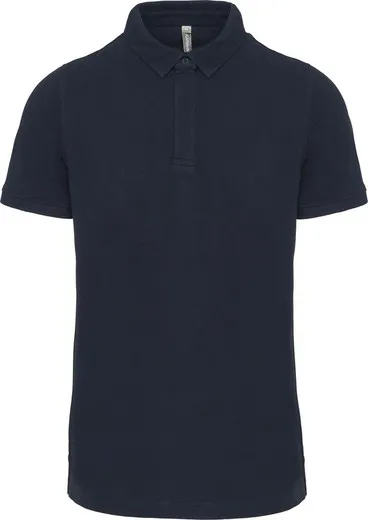 Polo con botones de presión y manga corta para hombre